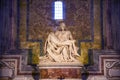 Michelangelo`s PietÃÂ  the most famous monument in the St. Peter`s Basilica